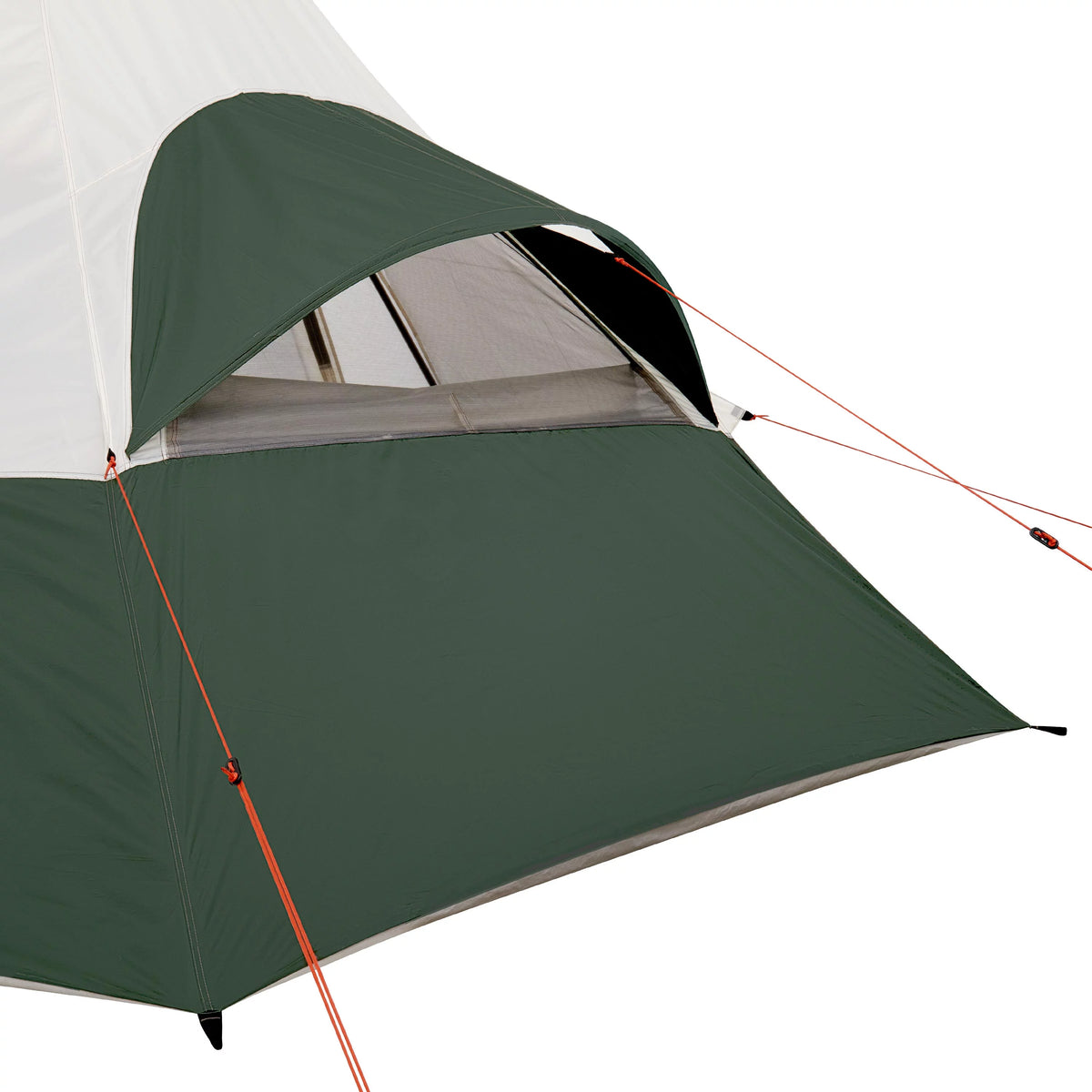7-Person 1-Room Teepee Tent with Vented Rear Window, Green M587