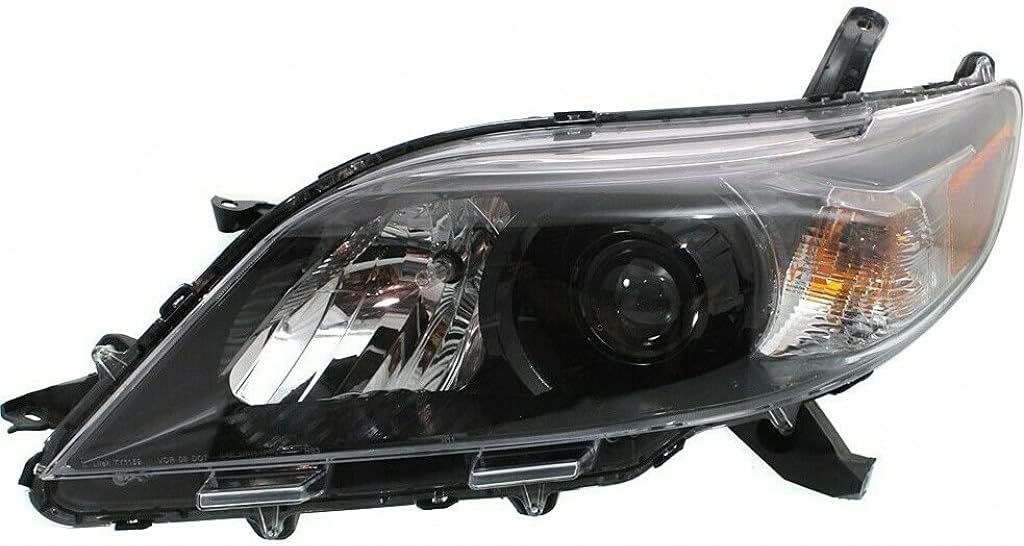 Passenger Side Halogen Head Light for 2011-2014 Toyota Sienna J8320
