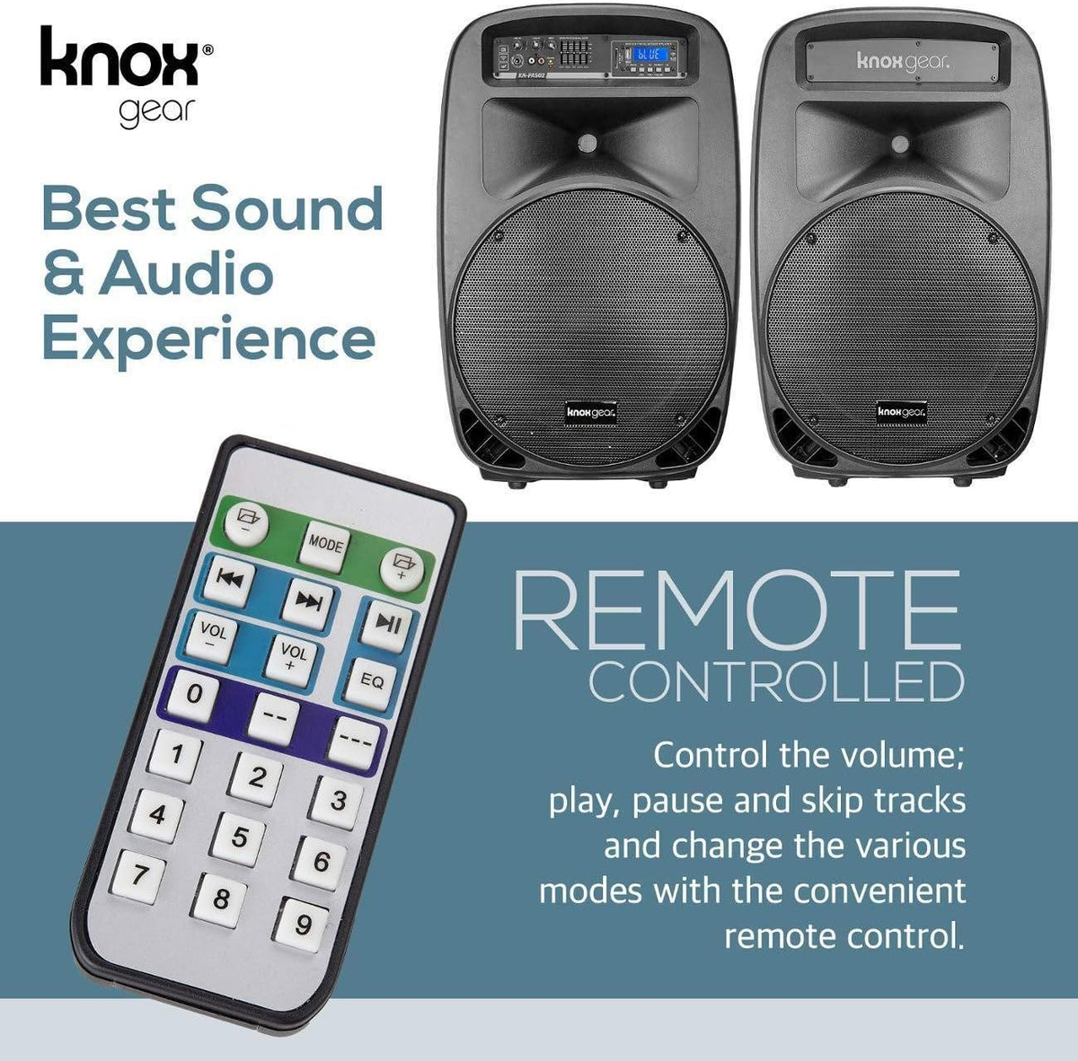 8 Piece Portable PA System with Microphone and Bluetooth R190919