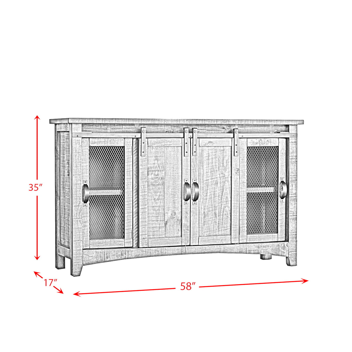 White Media Console Z557