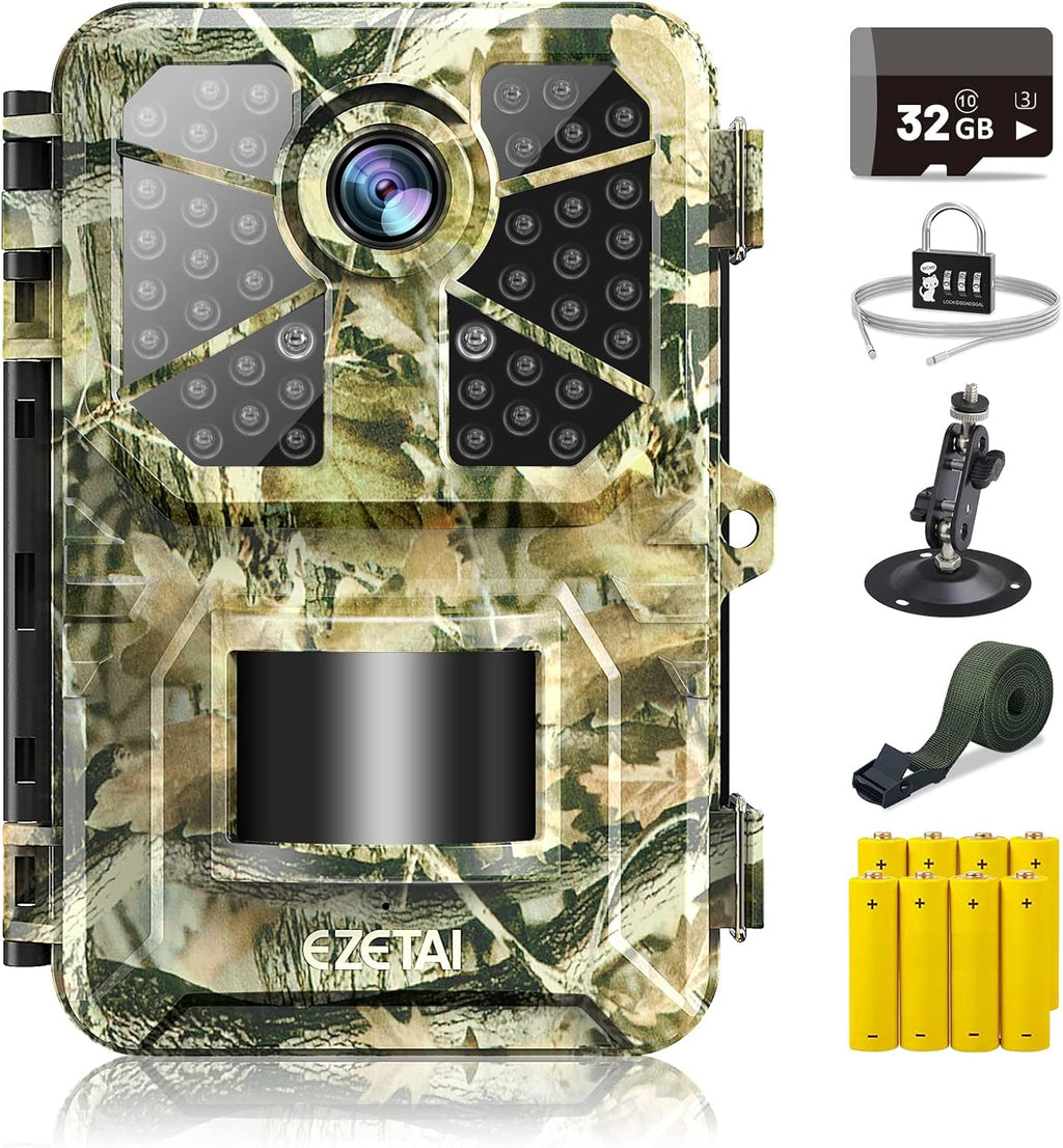20MP Wireless Trail Camera with 940nm No Glow Night Vision Motion Activated IP66 Waterproof Hunting Camera Q291