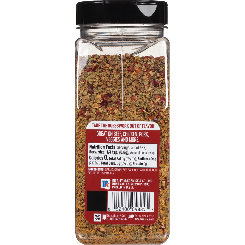 Crushed Red Pepper with Oregano and Garlic Seasoning, 12 oz P870462