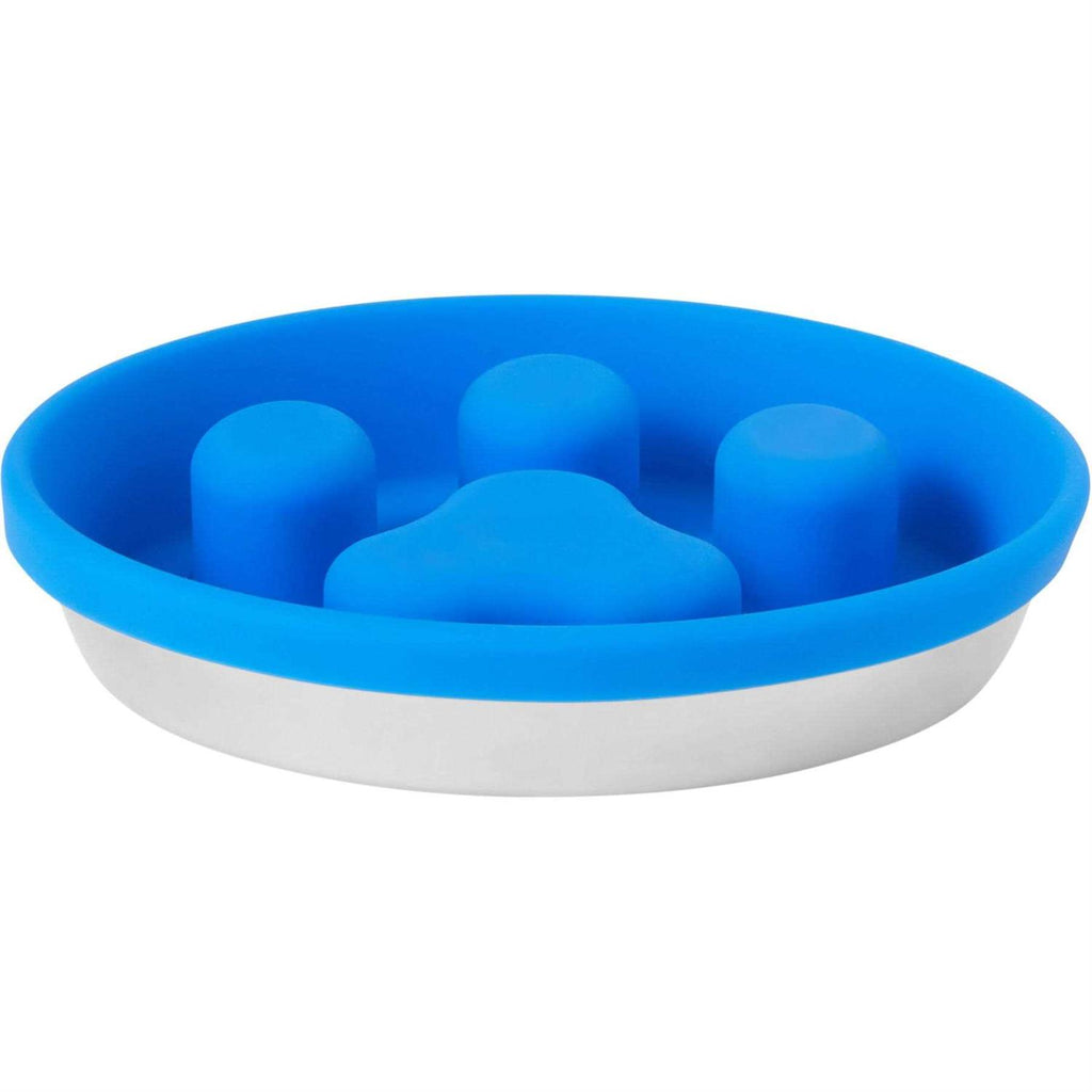 Silicone Stainless Steel Slow Feeder Dog & Cat Bowl C132