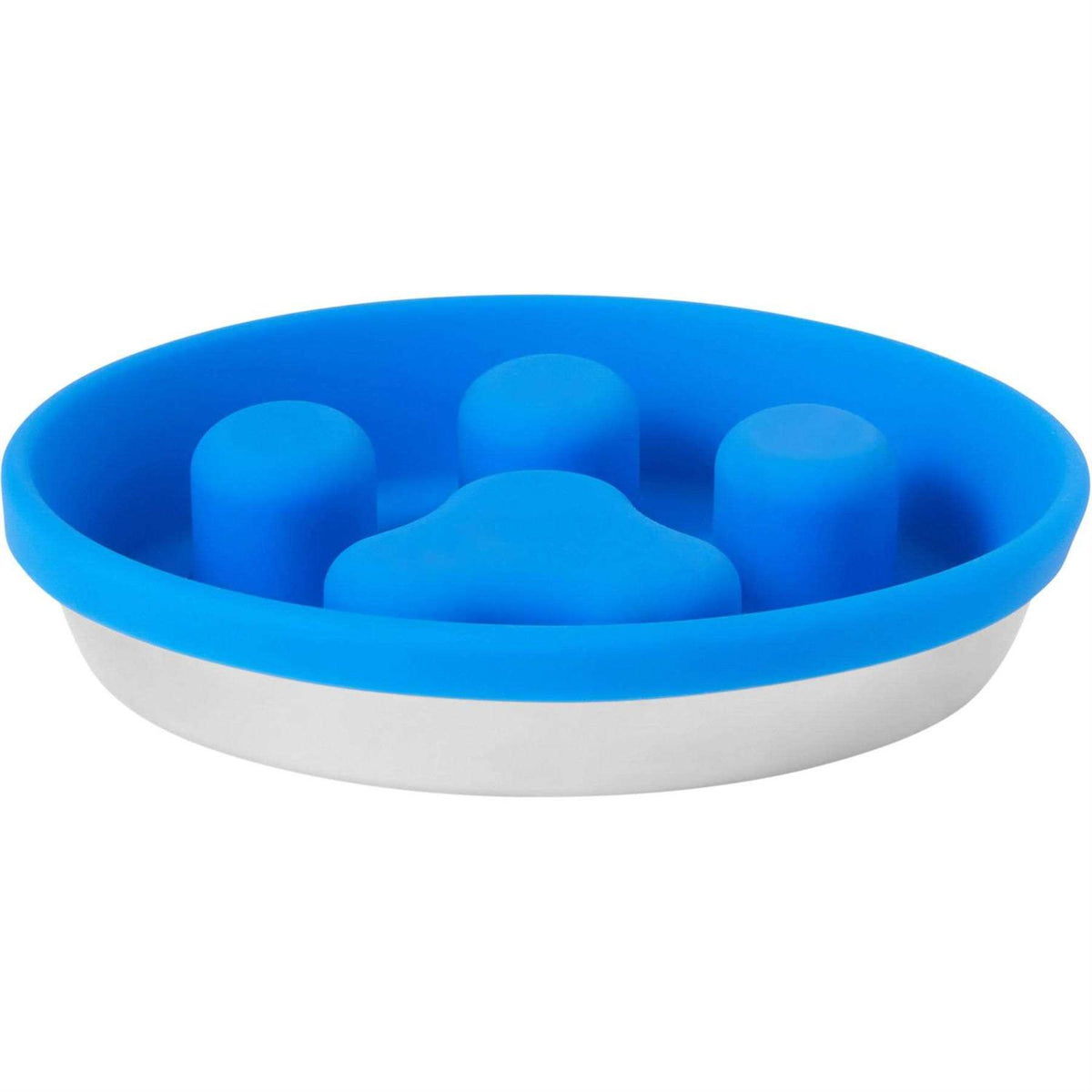 Silicone Stainless Steel Slow Feeder Dog & Cat Bowl C132