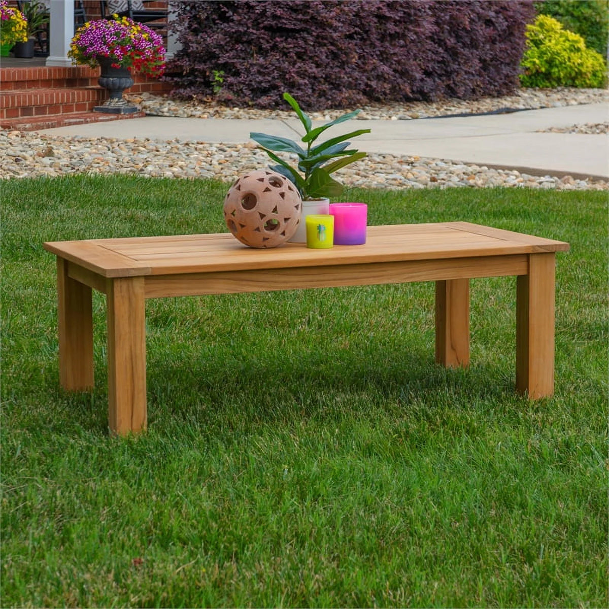 Solid Teak Outdoor Coffee Table U45665
