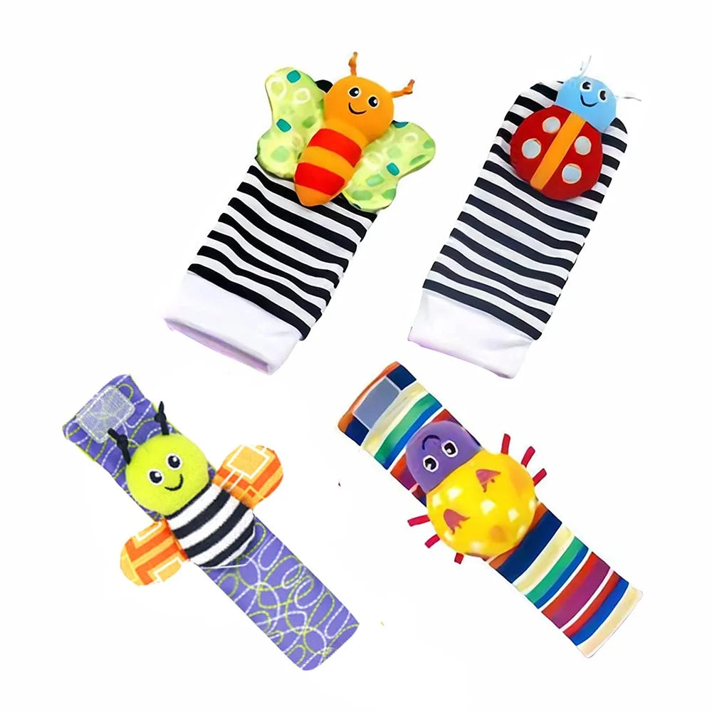 Baby Wrist Rattles and Foot Finders Socks P61318