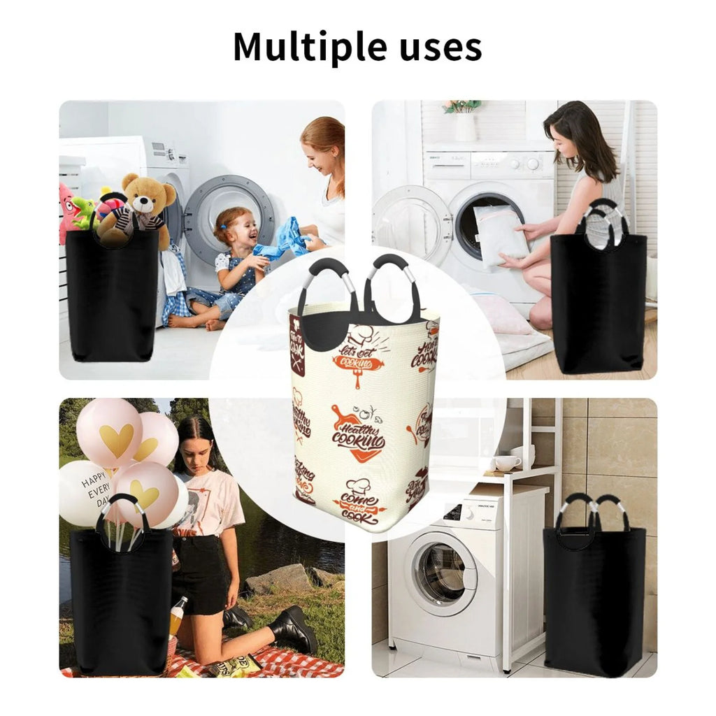 Large Canvas Fabric Laundry Hamper T245