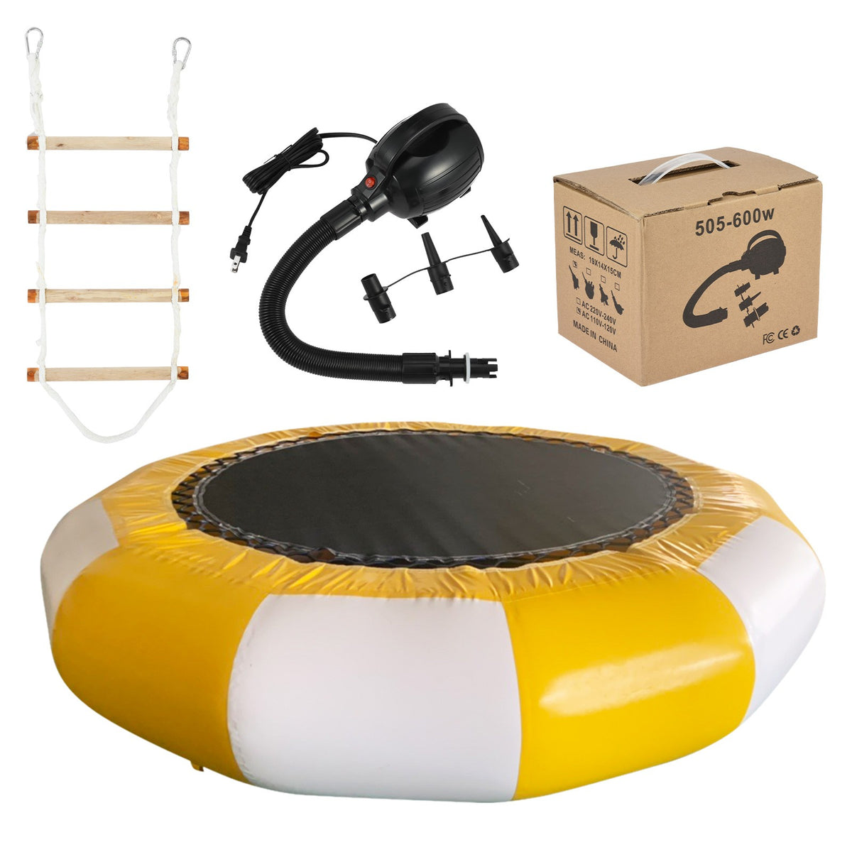 10Ft Inflatable Water Trampoline Bounce Swim Platform W773