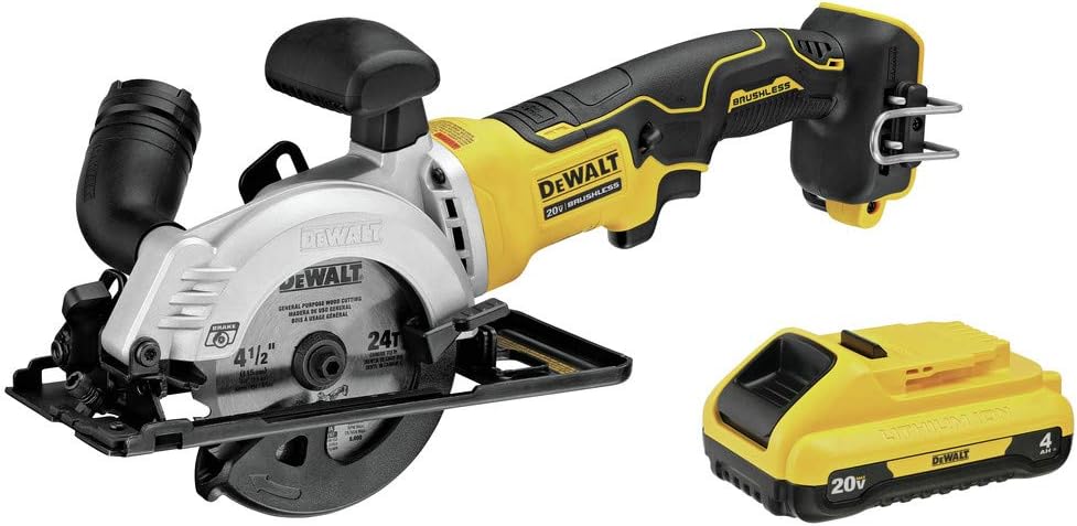 20V MAX Brushless 4-1/2 in. Circular Saw with 4 Ah Battery W339