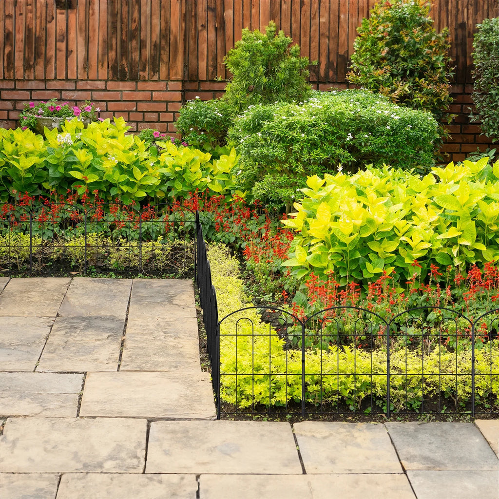 Coated Metal RustProof Folding Garden Fence D57140
