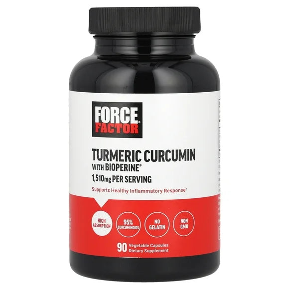 Turmeric Curcumin with BioPerine, 90 Vegetable Capsules B977004