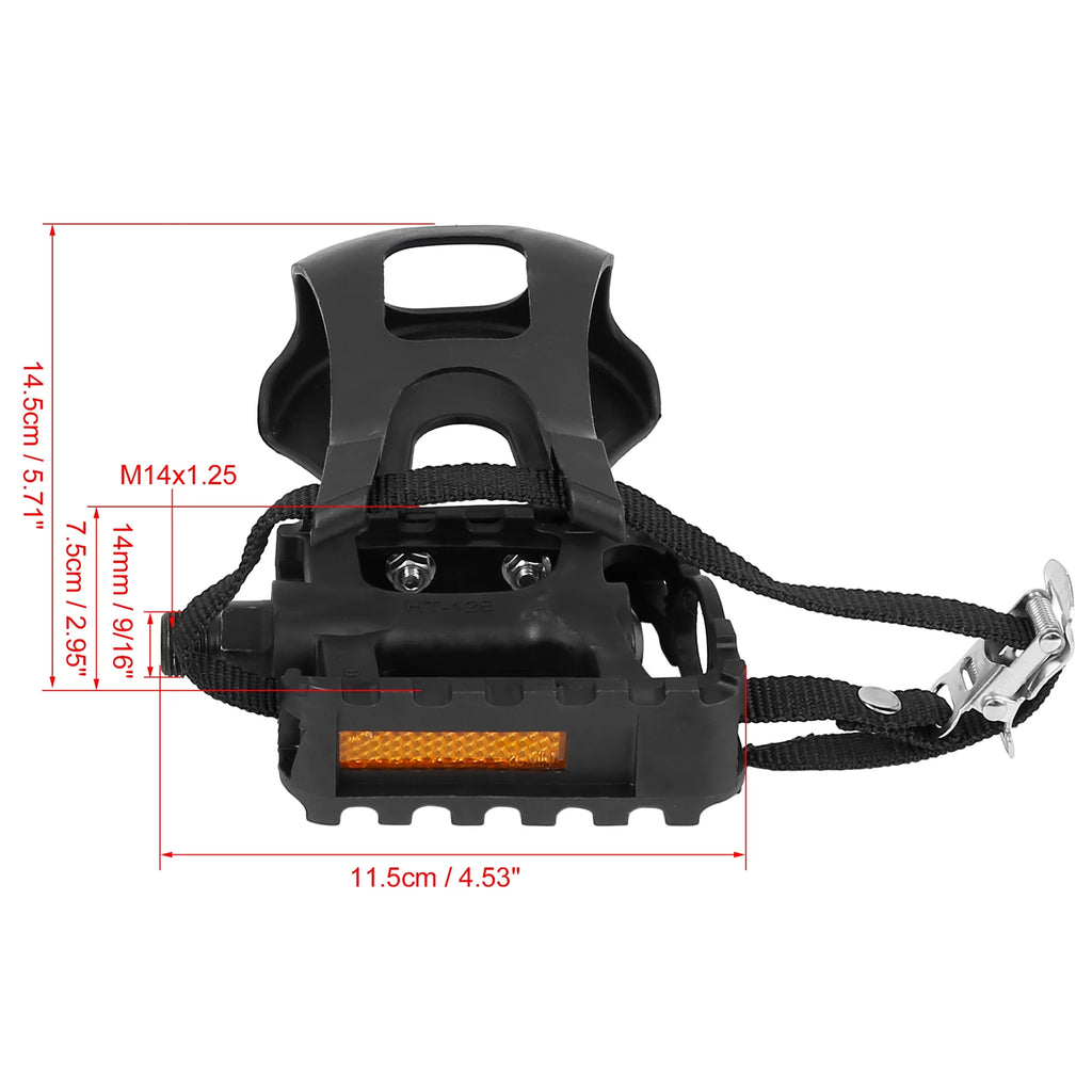 Bicycle Pedals 9/16" Spindle Non Slip U374