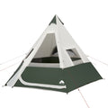 7-Person 1-Room Teepee Tent with Vented Rear Window, Green M587