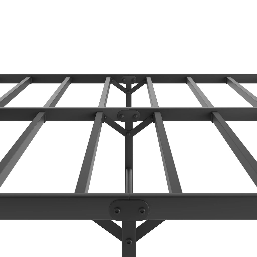Black Metal Platform Bed Frame J326