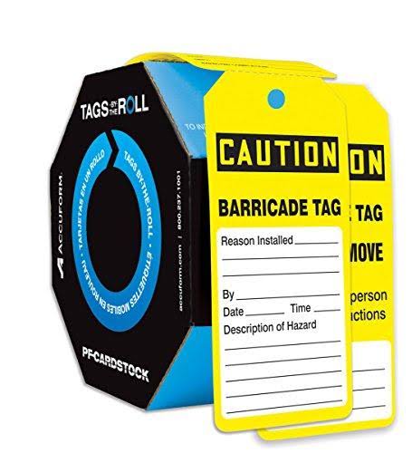CAUTION Tag by The Roll R1692