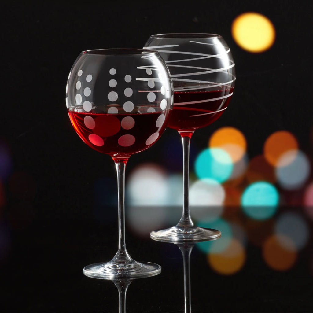 24.5 Ounce Balloon Goblet Glasses Service for 4 U2636