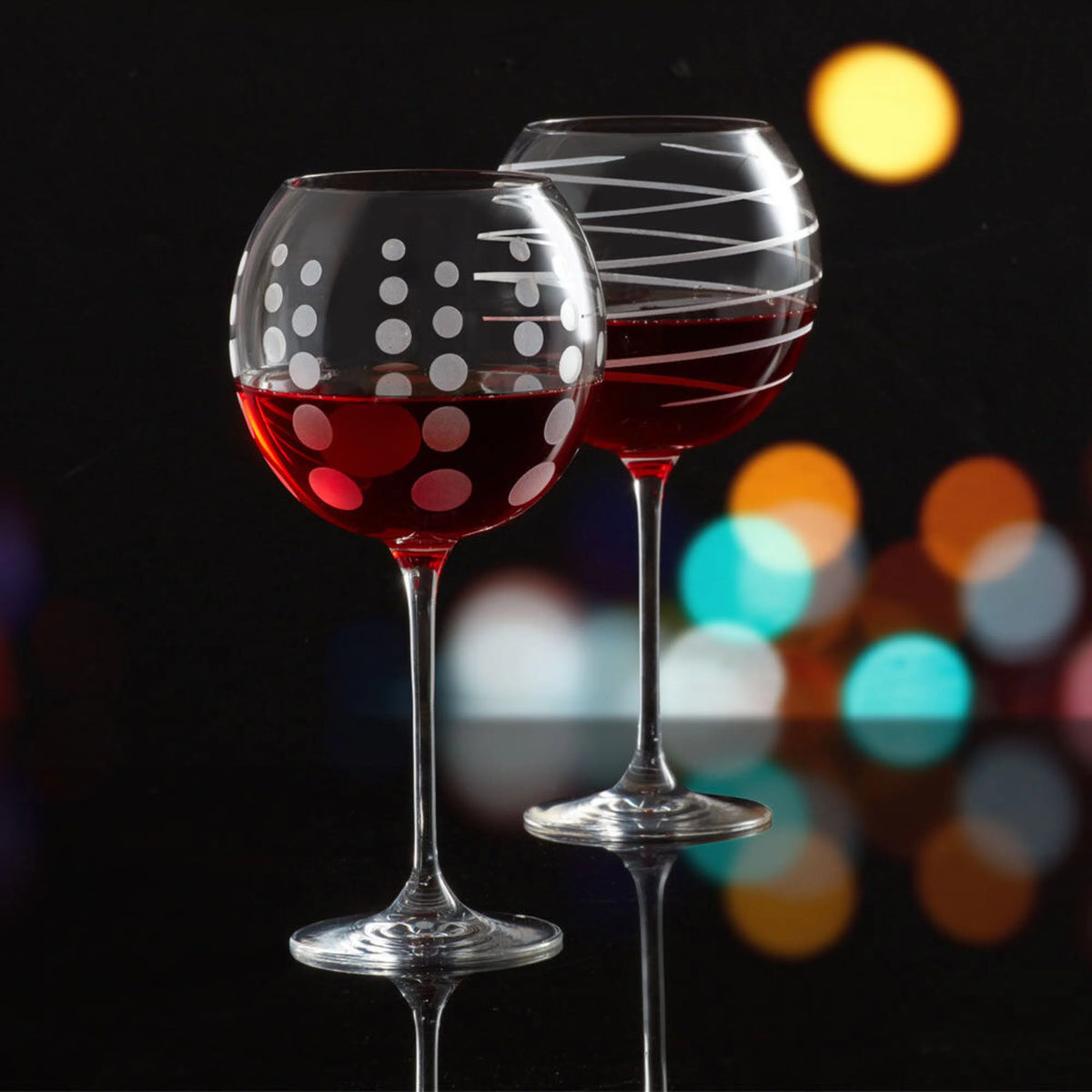 24.5 Ounce Balloon Goblet Glasses Service for 4 U2636