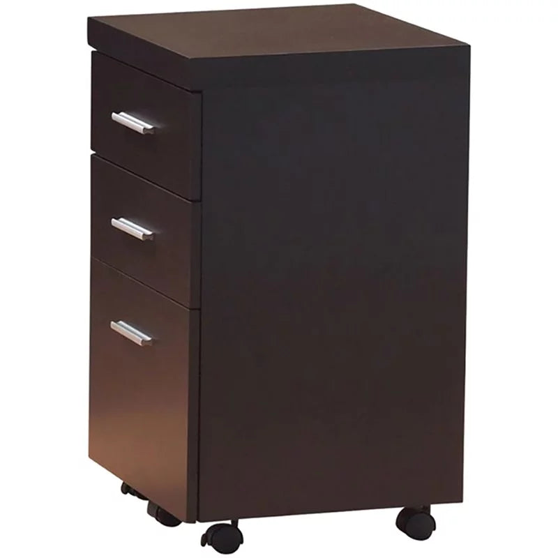 3 Piece Office Chair Computer Desk and Mobile File Cabinet C50920