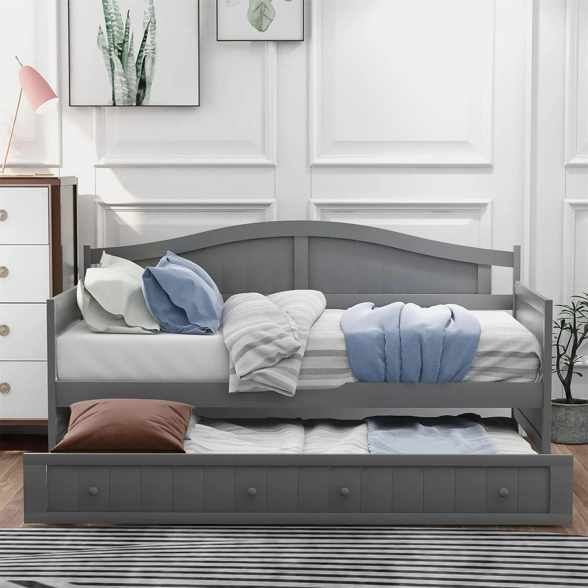Wood Daybed with Trundle D554