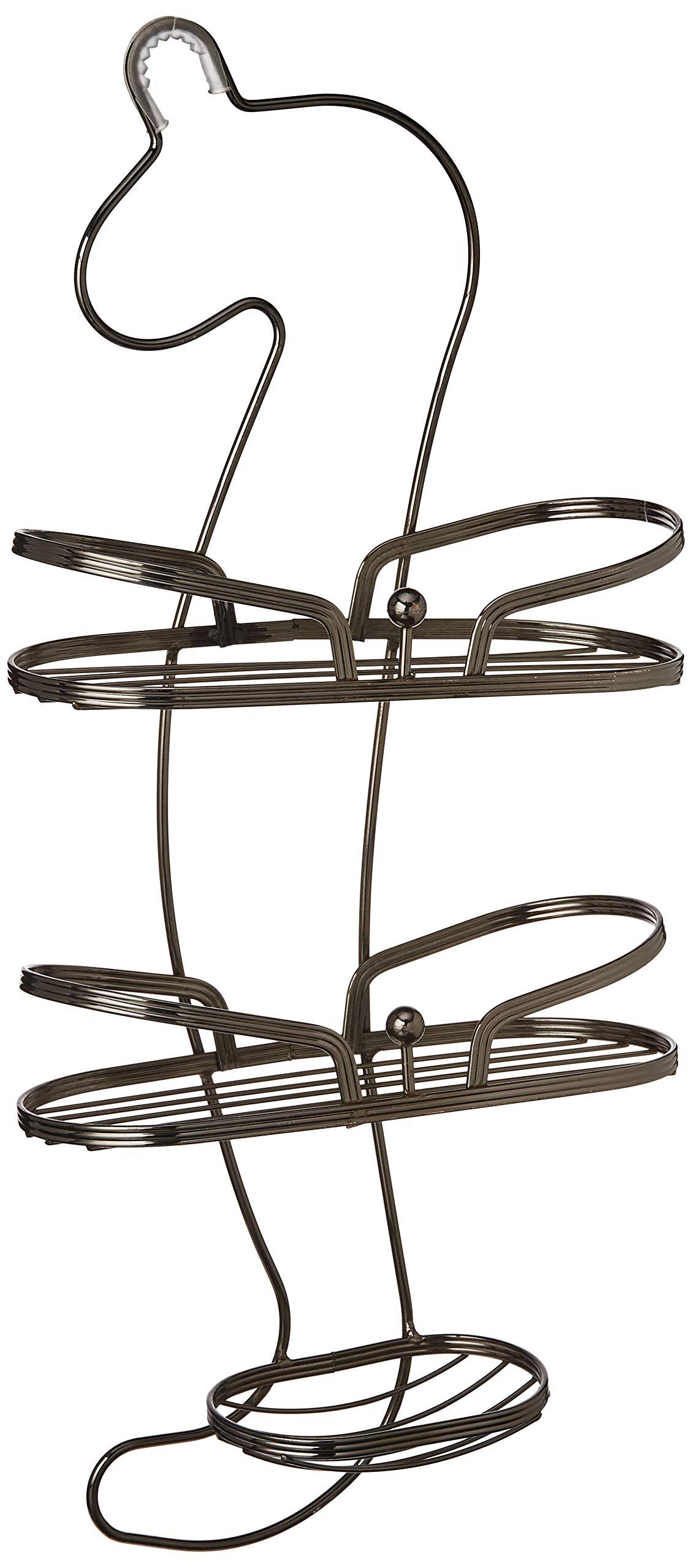 Onyx Swan Black Shelf Organizer Rack A4964