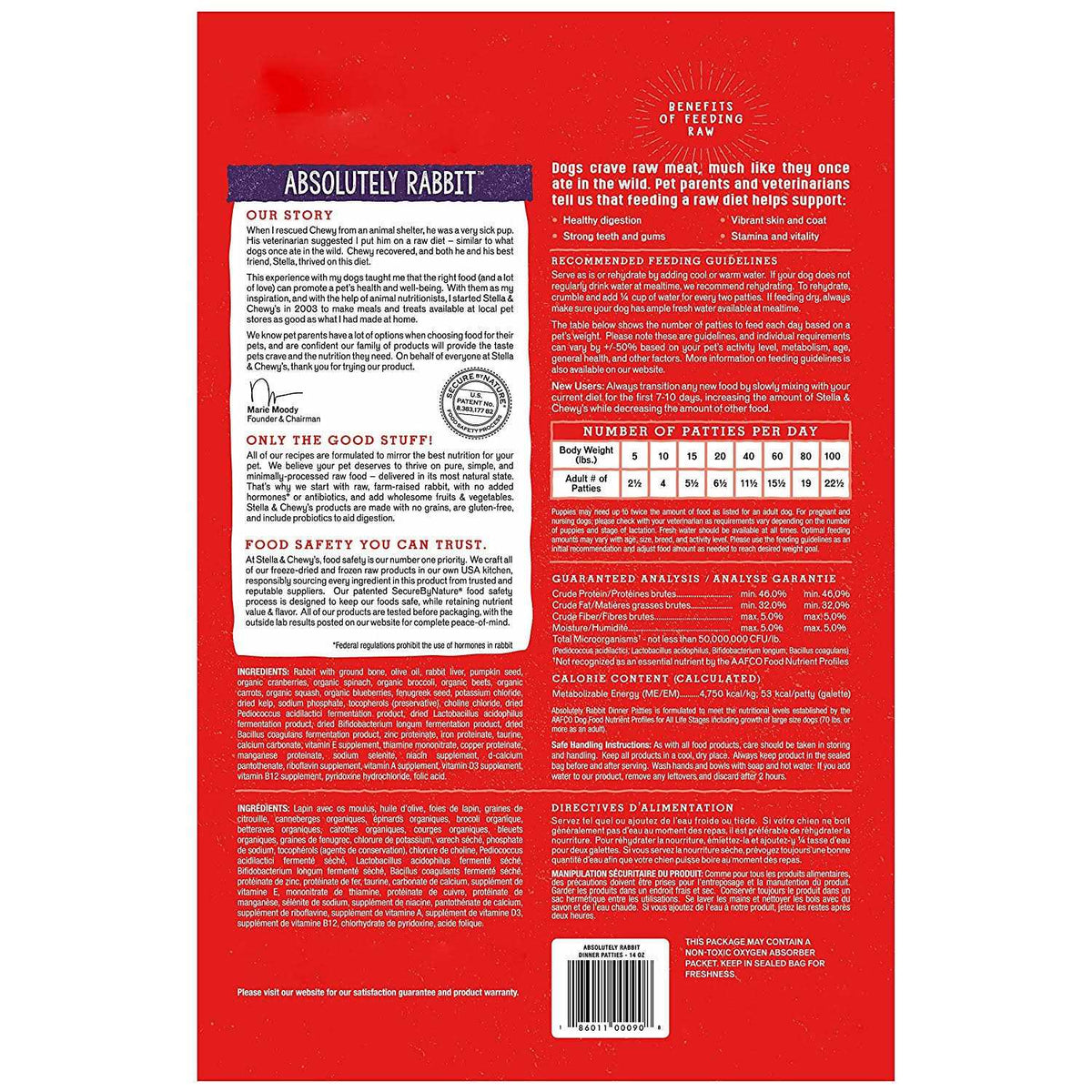 Freeze Dried Dog Food Patties B318