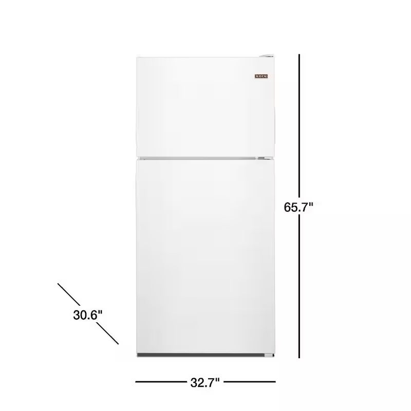 21 cu. ft. Top Freezer Refrigerator in White Y258132