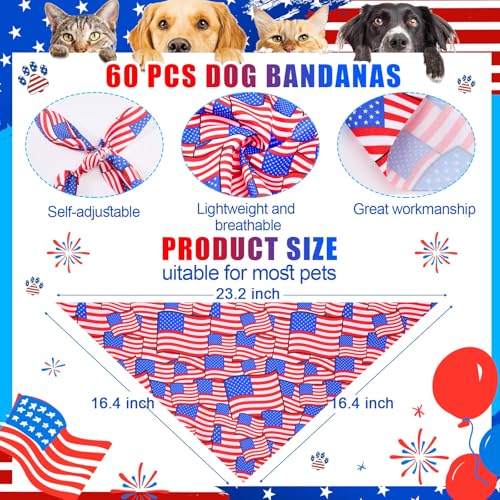 Adjustable Plaid Striped Dog Bandanas W813457