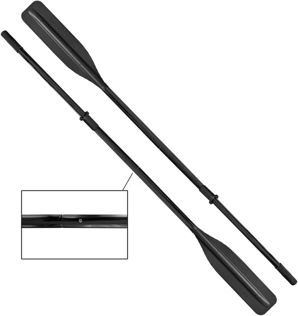 Flat Blade Boat Oars With Oar Sleeves 2 Pieces Detachable R883577