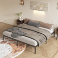 Black Metal Platform Bed Frame J326