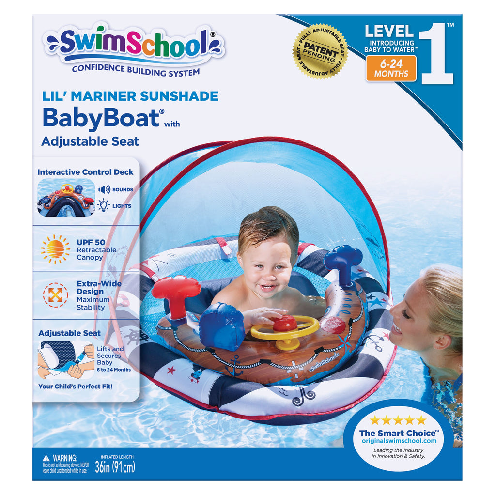 Baby Boat with Adjustable SunShade C22583