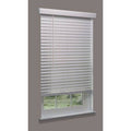 Cordless Faux Wood Blind, White, 21x22w x 56 D244