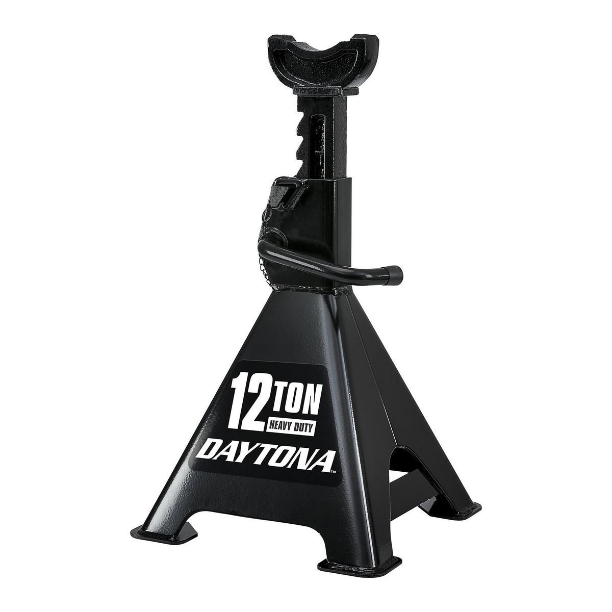 12 Ton Heavy Duty Ratcheting Jack Stands, Black D5053