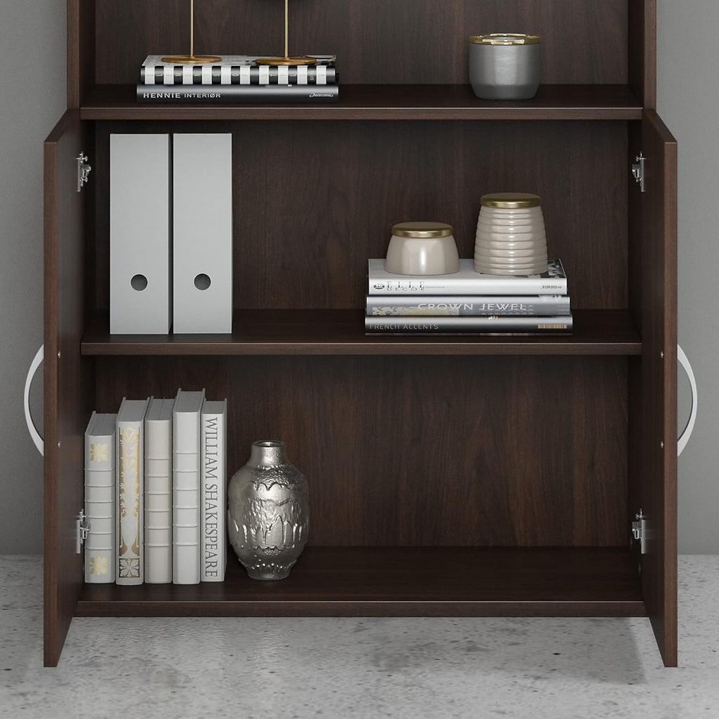 Black Walnut Bookcase Door Kit Pack of 2 C220