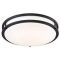 Flush Mount Matte Black H64447