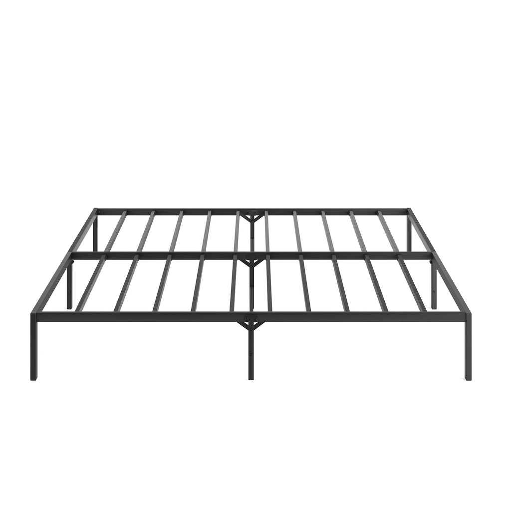 Black Metal Platform Bed Frame J326