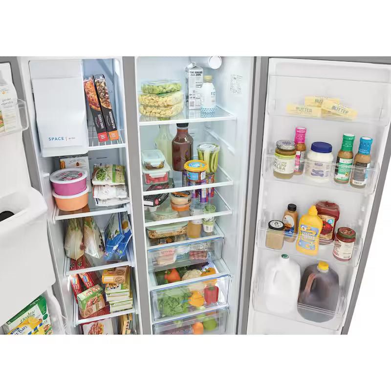 Counter Depth Side-by-Side Refrigerator in Stainless Steel W614