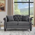 Grey Velvet 2 Seater Sofa T191