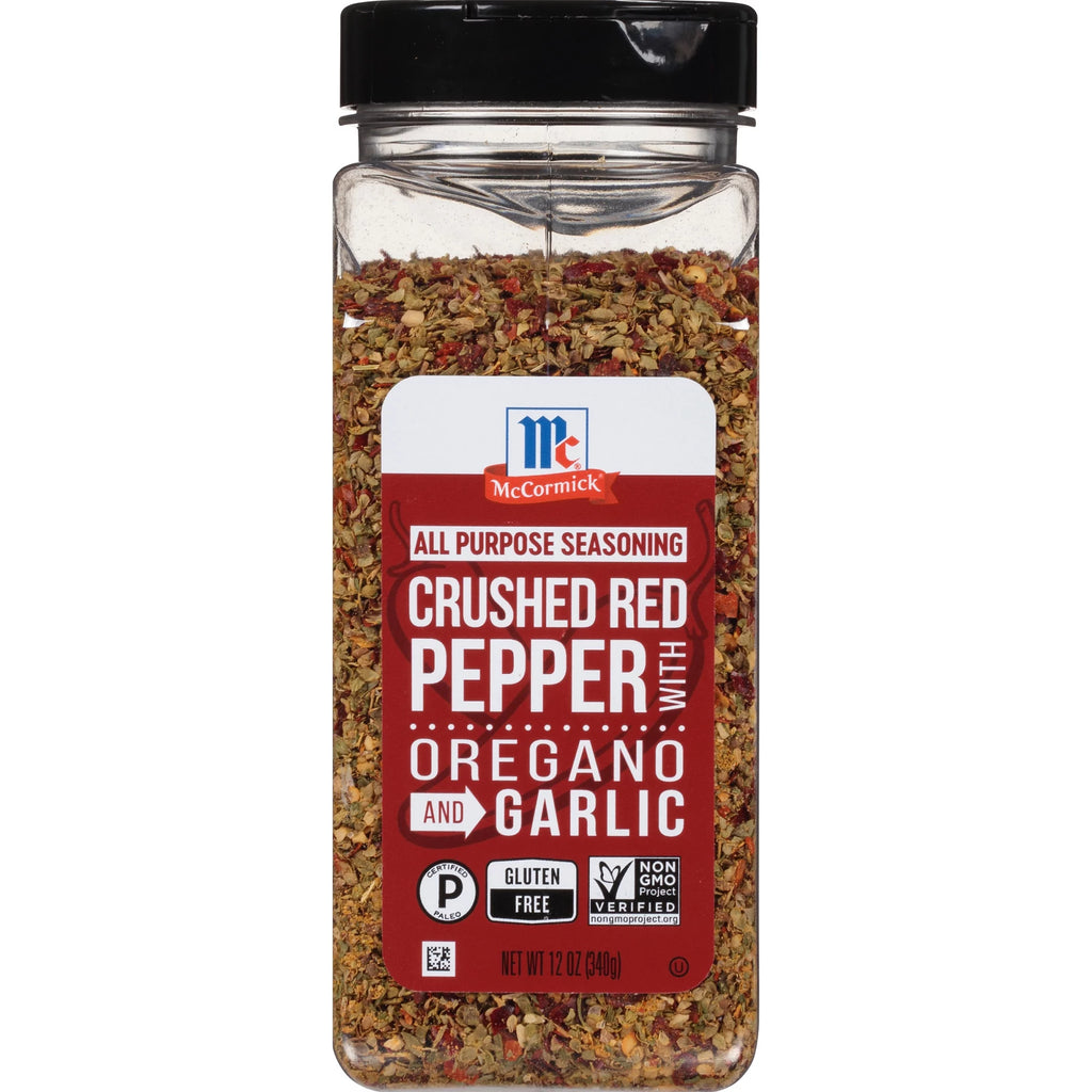 Crushed Red Pepper with Oregano and Garlic Seasoning, 12 oz P870462