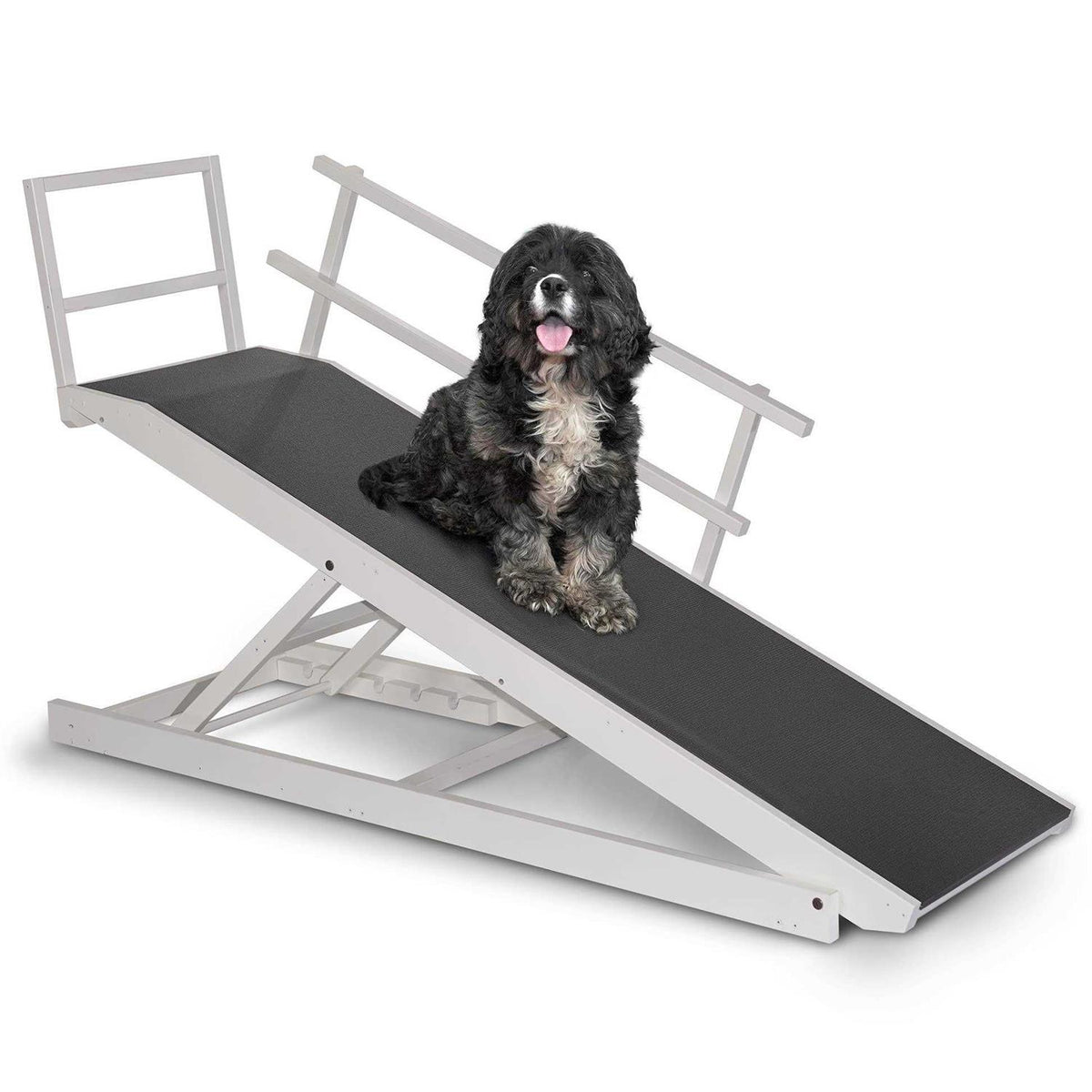 Large Adjustable Height Dog Bed Ramp V928046