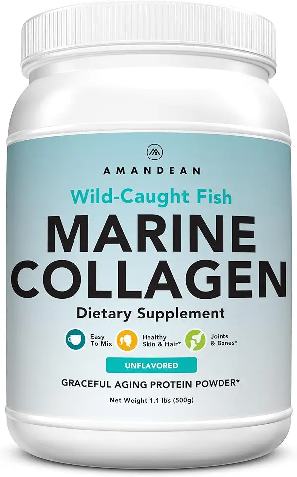 Marine Collagen Peptides Powder 500g Hydrolyzed Fish Collagen Type 1 & 3 N53561