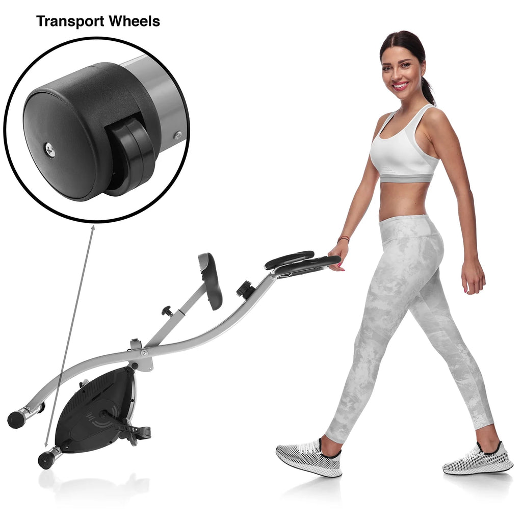 Folding Upright Stationary Exercise Bike with Magnetic Resistance L520