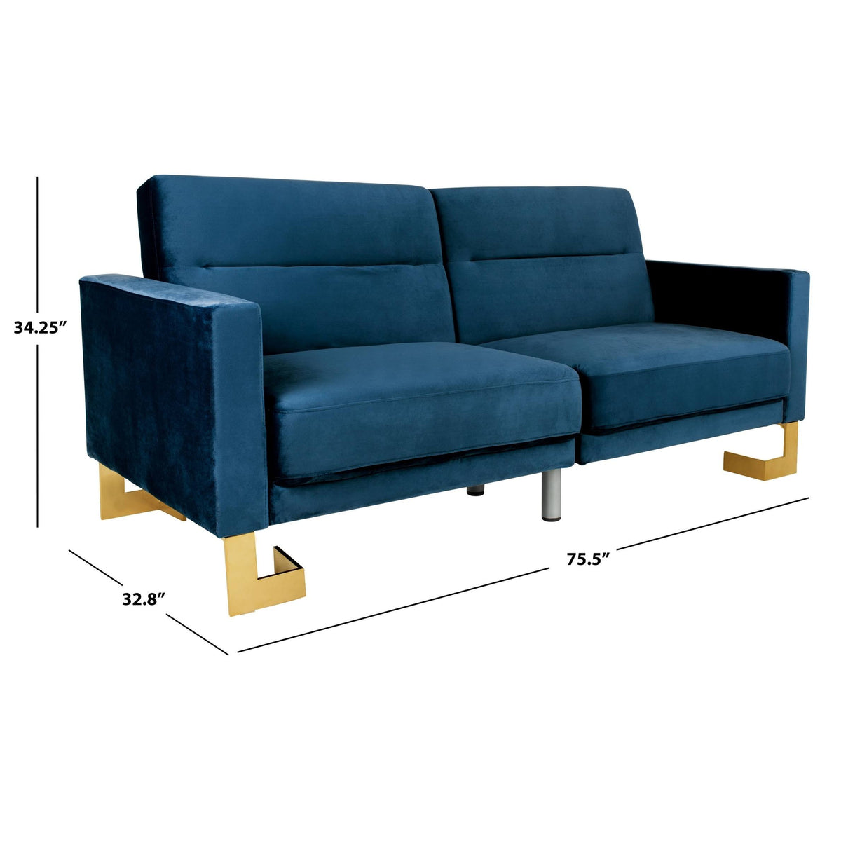 Navy Foldable Sofa Bed F761600