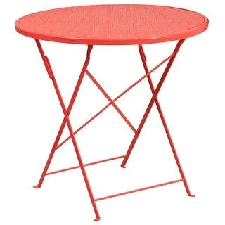 30 Round Steel Folding Patio Table L997