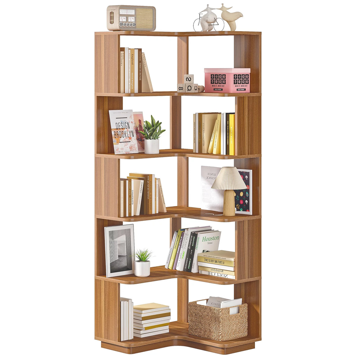 6-Tier Corner Bookshelf R4053