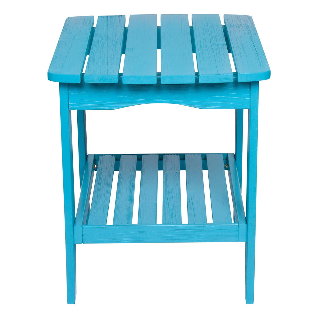 Lime Green Cedar Wood End Table H9589