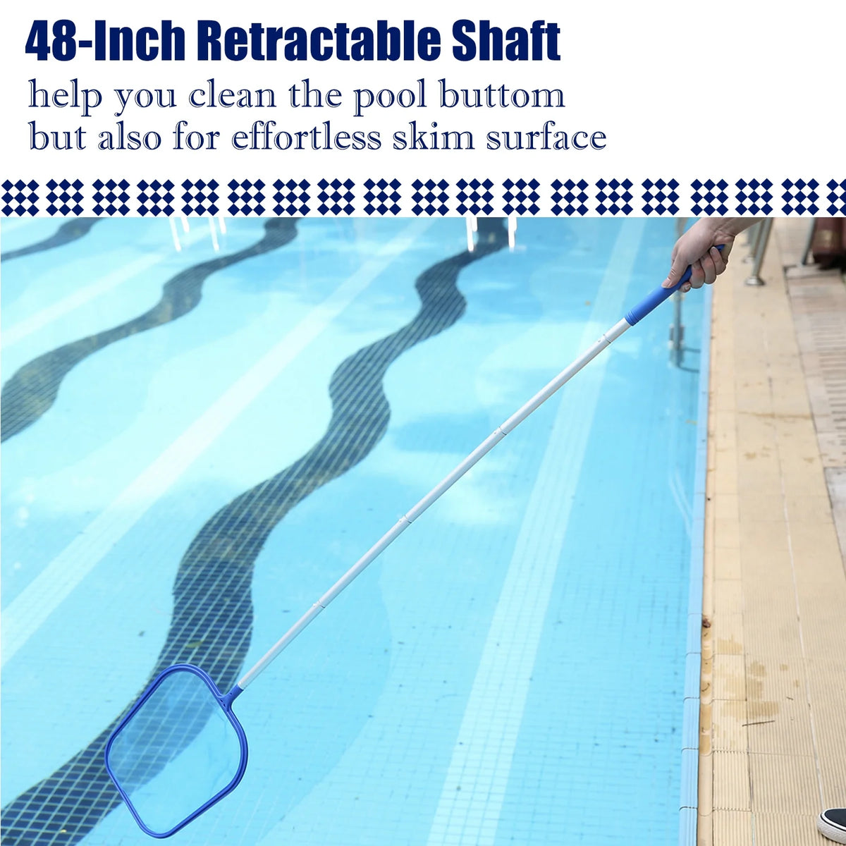 Pool Cleaning Set with Skimmer Brush Hose Z997918