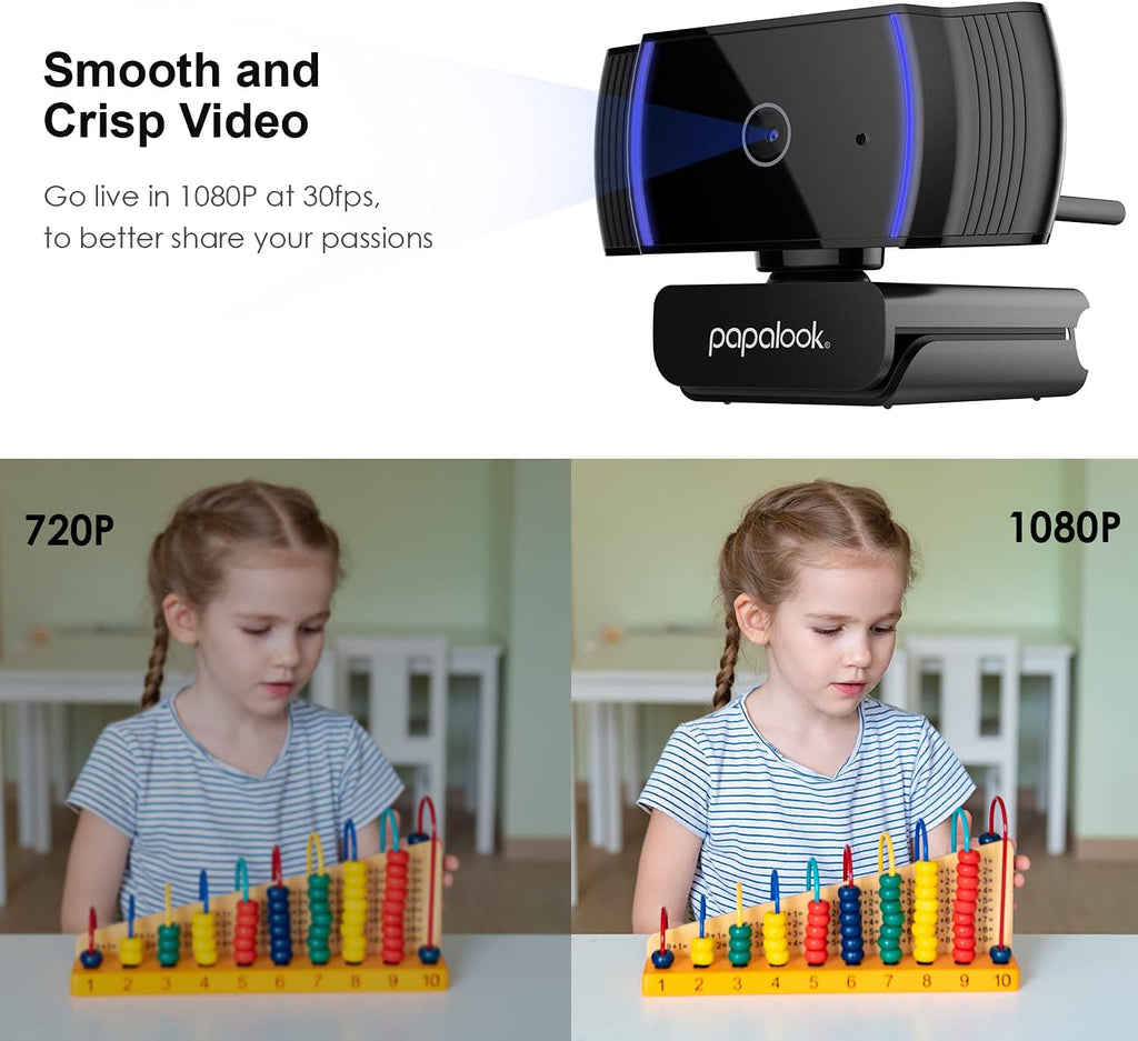 1080P Full HD Autofocus Webcam with Microphone L305558