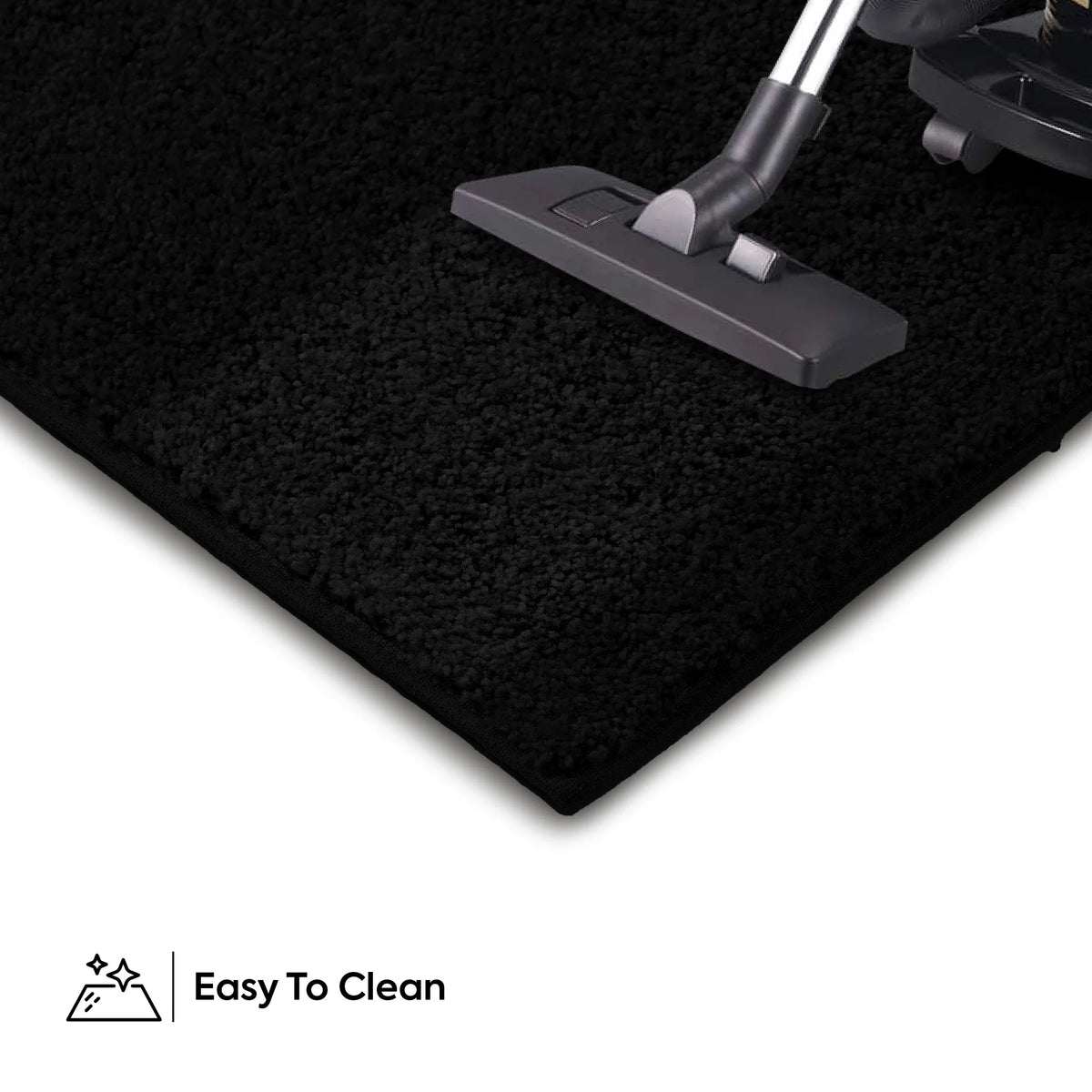2 ft. Round Black Indoor Rug N15733
