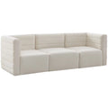 Cream Velvet Modular Sofa O499449