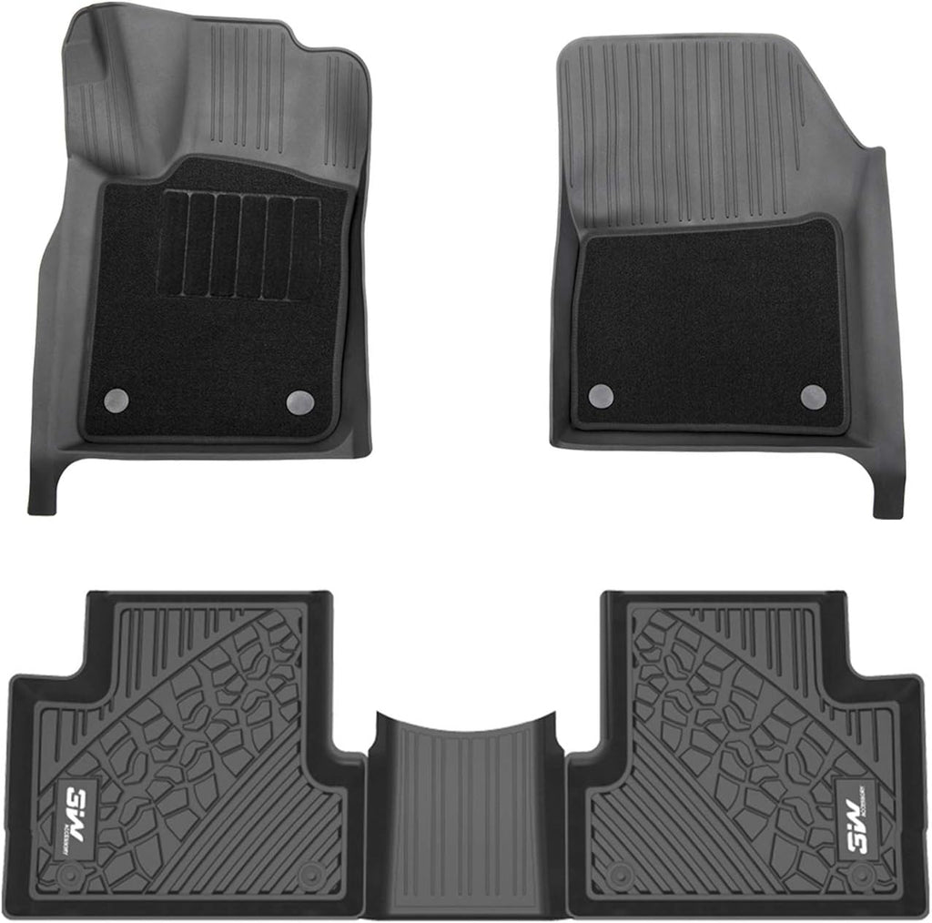 Black Floor Mats with Front Carpet Mats C643